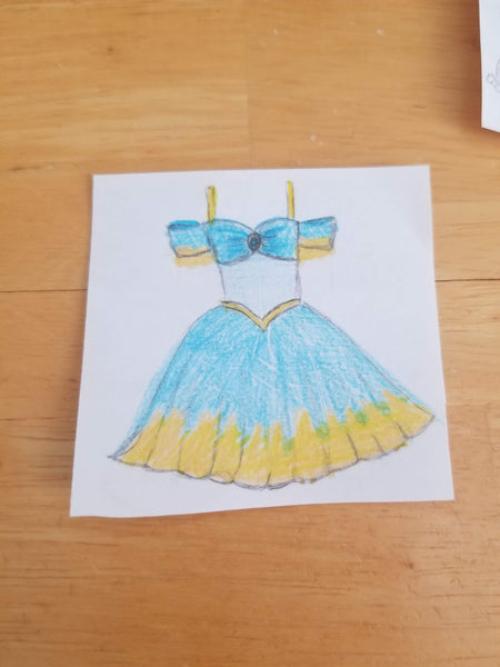 Teal Princess Inspired Dress